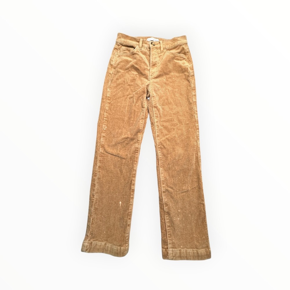 LOFT Corduroy Pants Womens 25‎ Tan The Straight Stretch Camel 766523